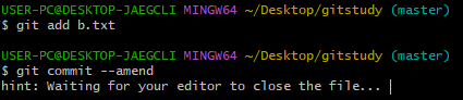 git commit --amend명령어