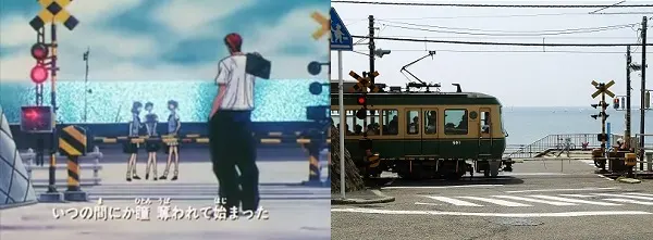 애니메이션과 실제 사진 비교