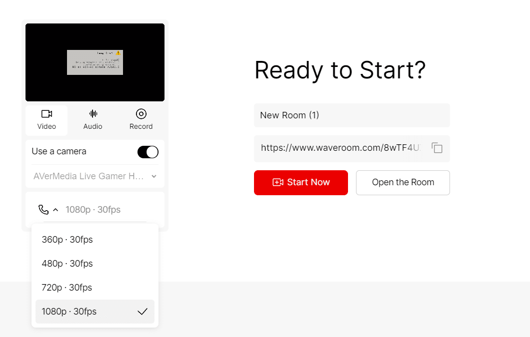 Waveroom으로 팟캐스트 녹음하는 옵션