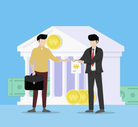 기대출 과다자 일러스트 모습