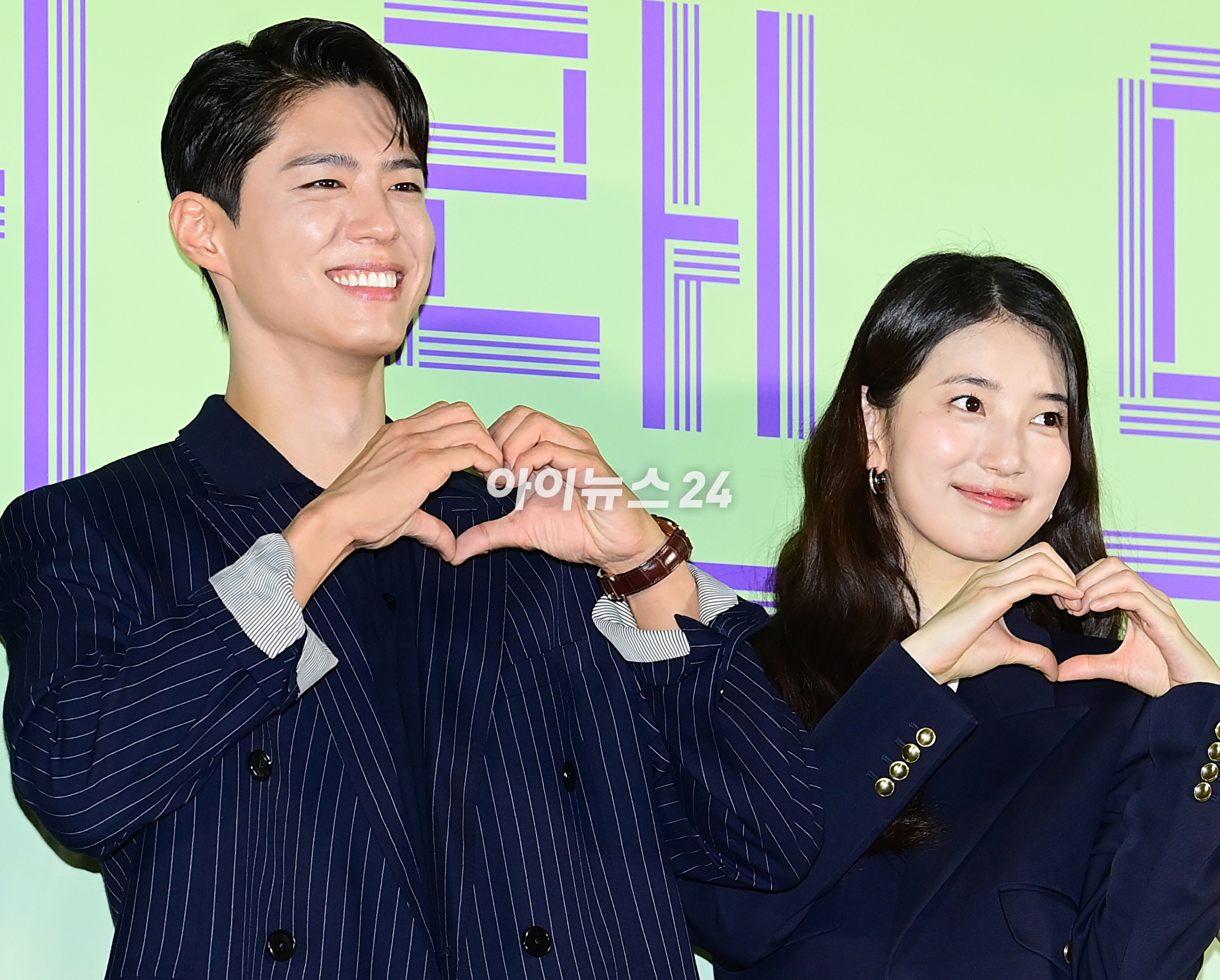 배우 박보검-수지가 9일 오전 서울 용산구 CGV 용산아이파크몰에서 열린 영화 '원더랜드'(감독 김태용) 제작보고회에 참석하고 있다. [사진=정소희 기자]