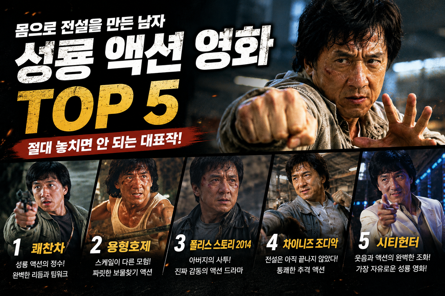 성룡 액션 영화 TOP5