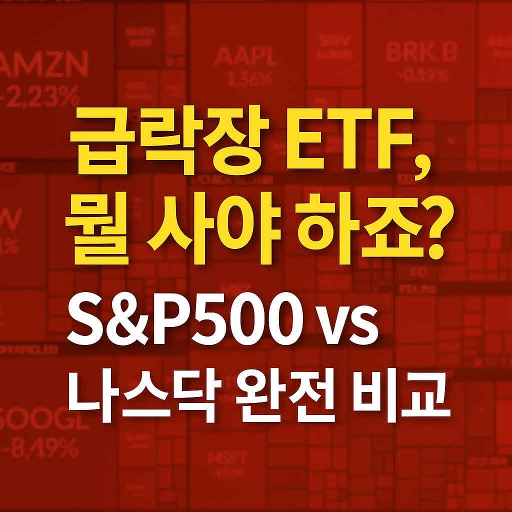 미국주식 급락장에 어떤 ETF를 사야 할까?– 지수ETF부터 배당, 레버리지 ETF까지 비교 분석 (2025 실전편)