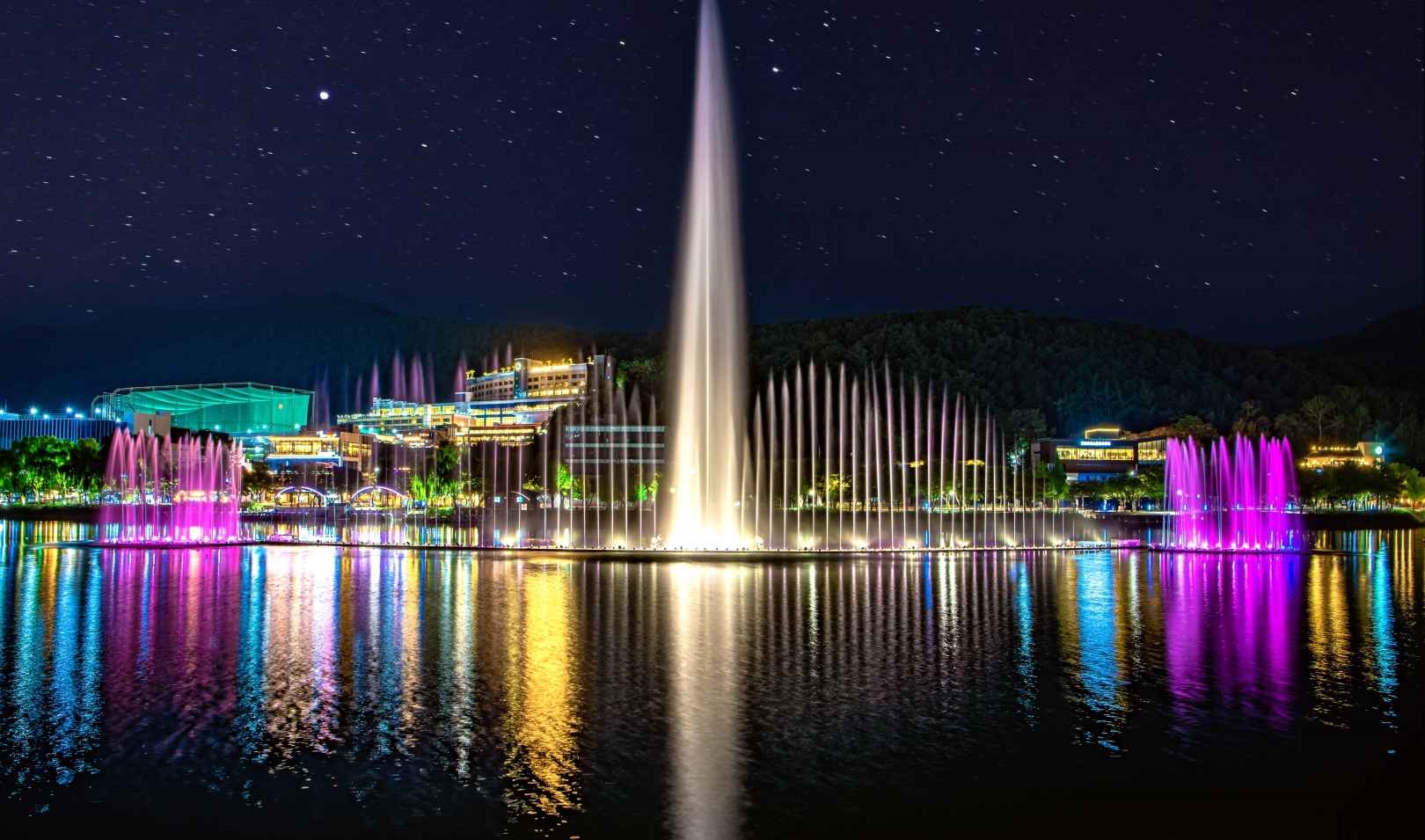 대구 수성못 유원지 야경