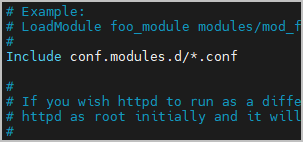 include conf modules
