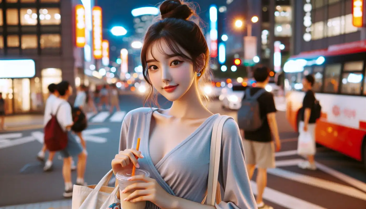 돈키호테-과자-곤약젤리-쇼핑하는-여성의-모습