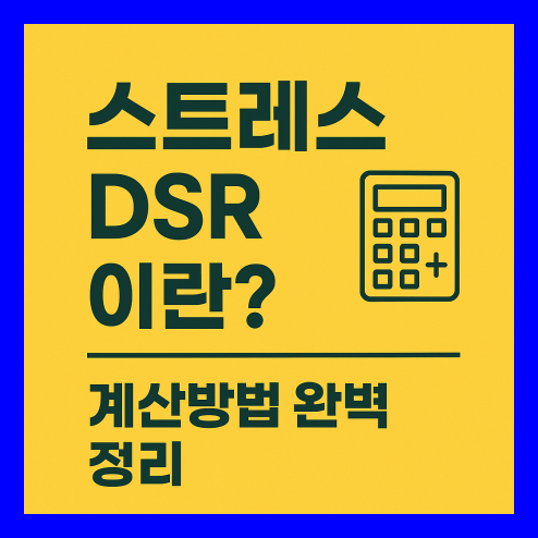 스트레스 dsr이란? 정확하게 이해하기