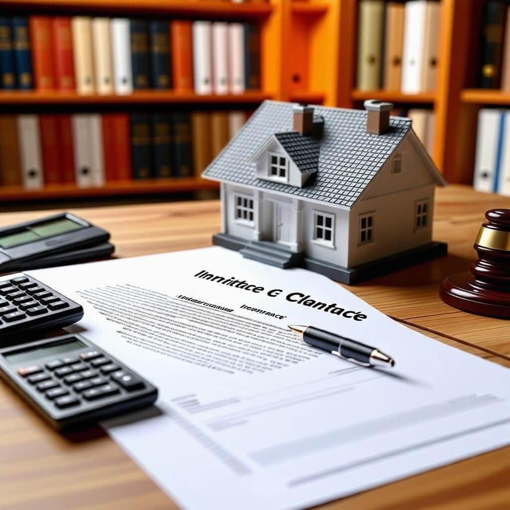 부동산 계약서 - 상속과 관련된 법적 문서의 이미지.