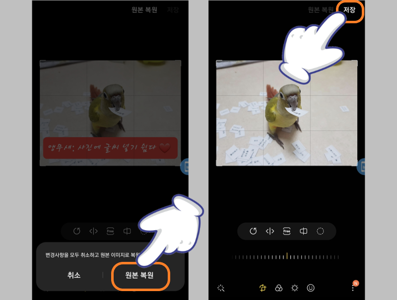 사진 복원 완료