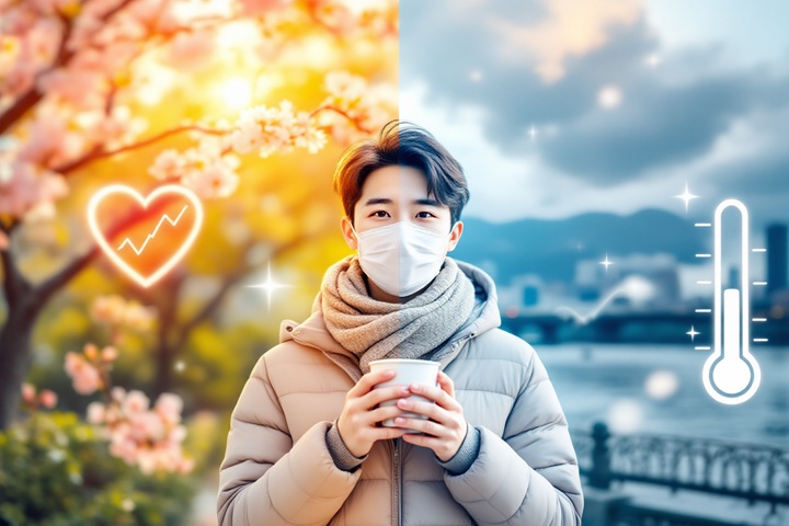 봄철 일교차 롤러코스터