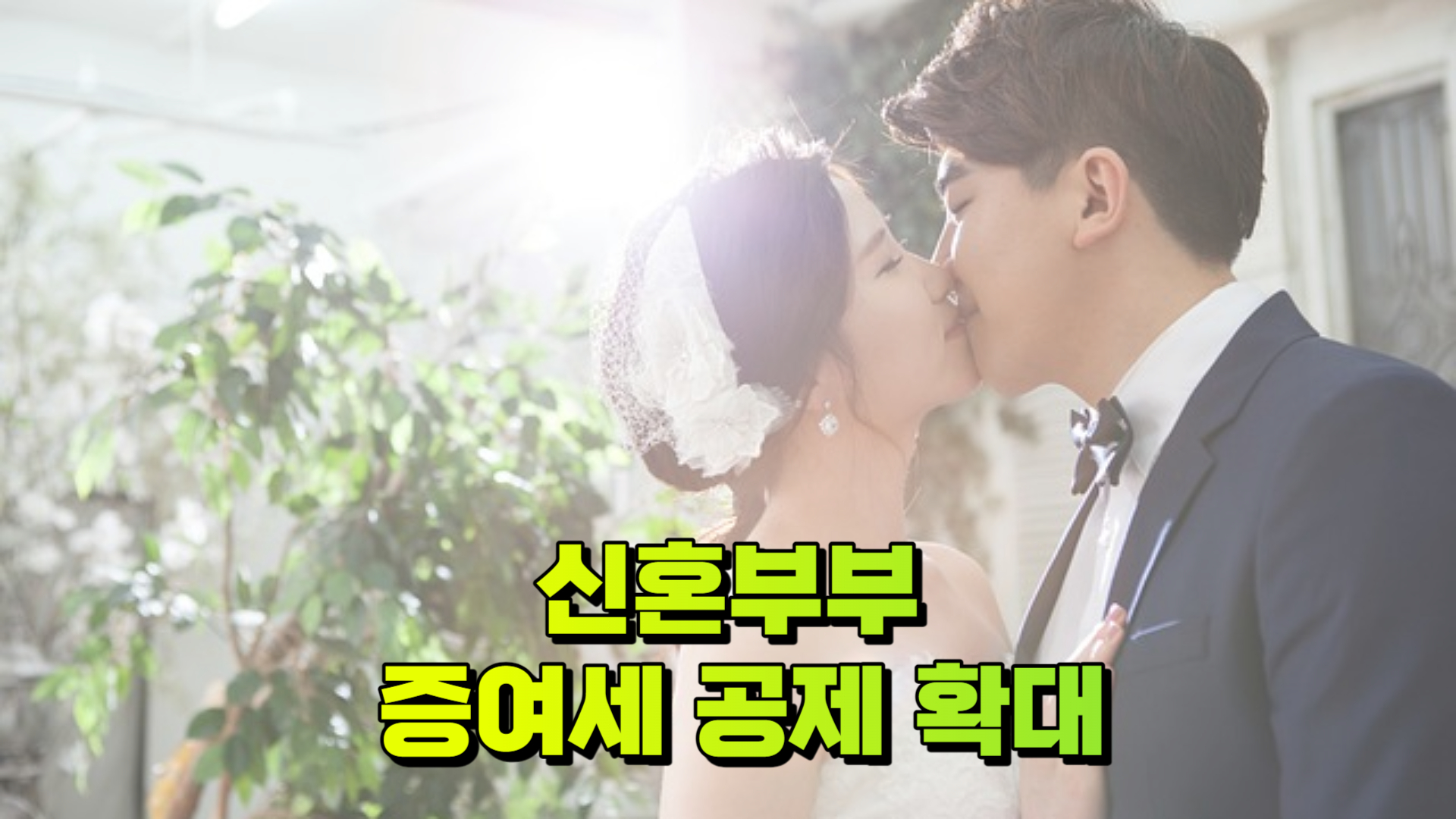 신혼부부 증여세 공제 확대