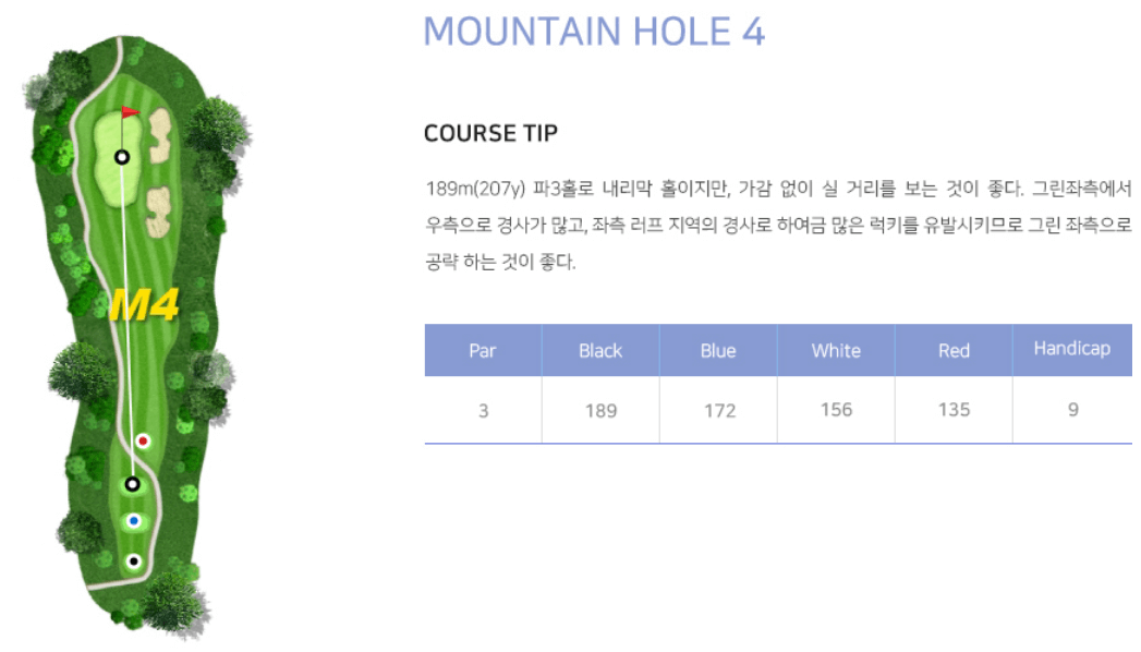 에덴블루 컨트리클럽 마운틴코스 4