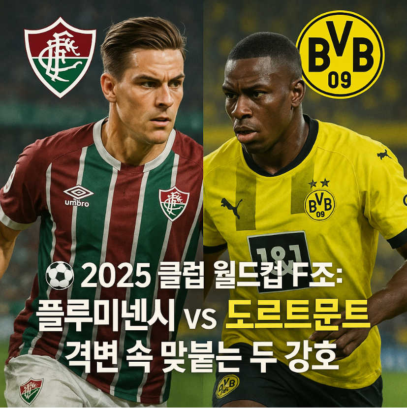 ⚽ 2025 클럽 월드컵 F조: 플루미넨시 vs 도르트문트 – 격변 속 맞붙는 두 강호
