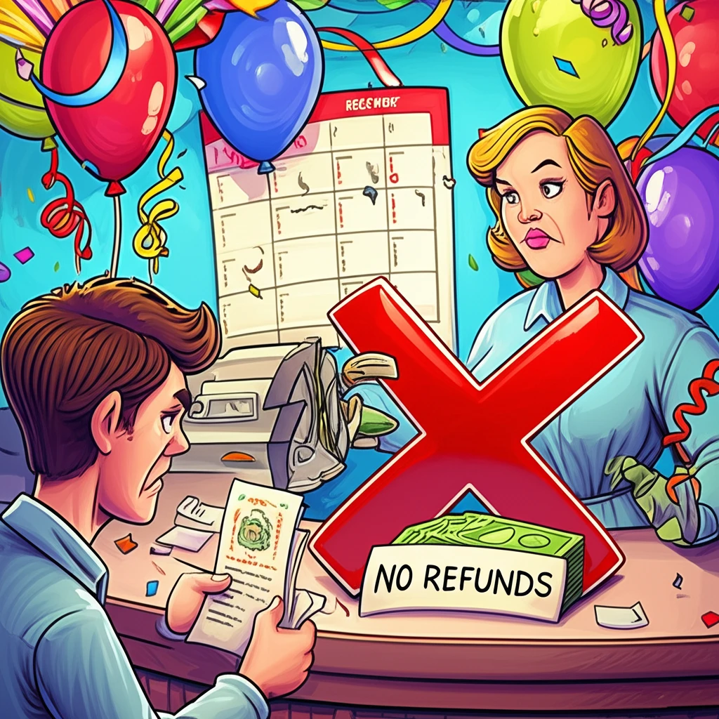 연말 파티룸 보증금 환불과 취소 위약..