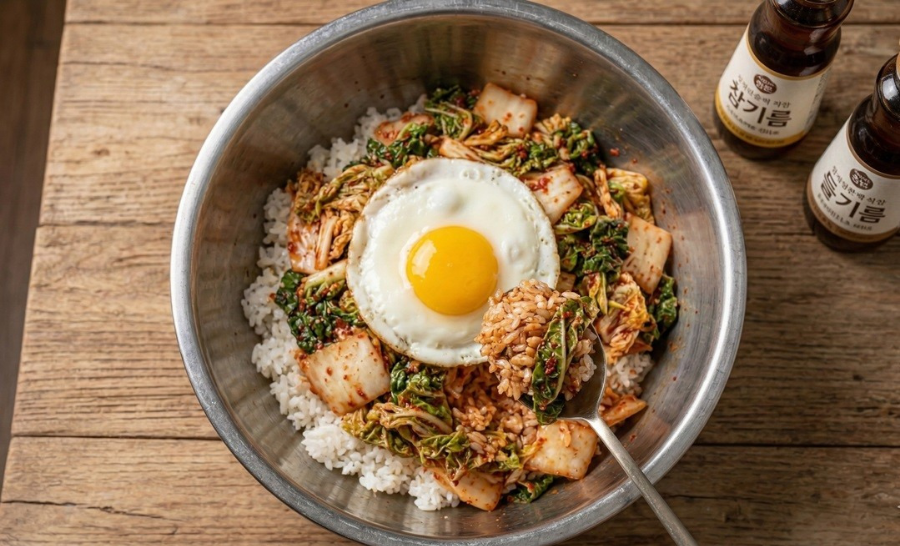 봄동 비빔밥 레시피