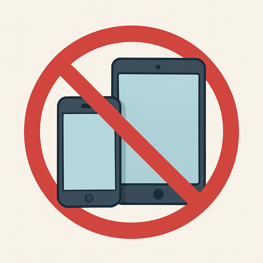 휴대폰 금지 이미지