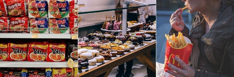 갑상선 기능 저하증 환자가 피해야할 글루텐, 설탕이 많이 함유된 식품, 튀긴 음식