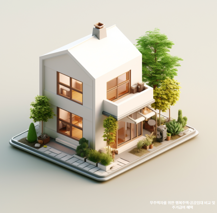 무주택자를 위한 행복주택, 공공임대 비교 및 주거급여 혜택 관련 사진