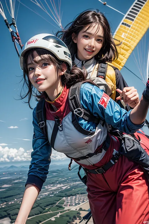 Stable diffusion AI Picture-Paragliding