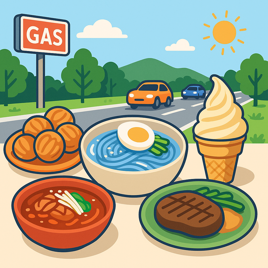 여름 고속도로 휴게소 맛집 추천 BEST 5 (2025)