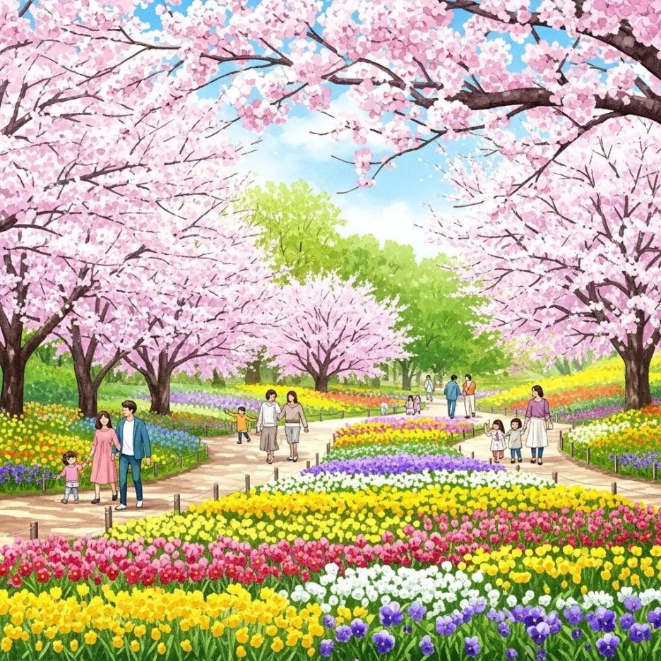 한밭수목원에 가득 핀 다양한 봄꽃들