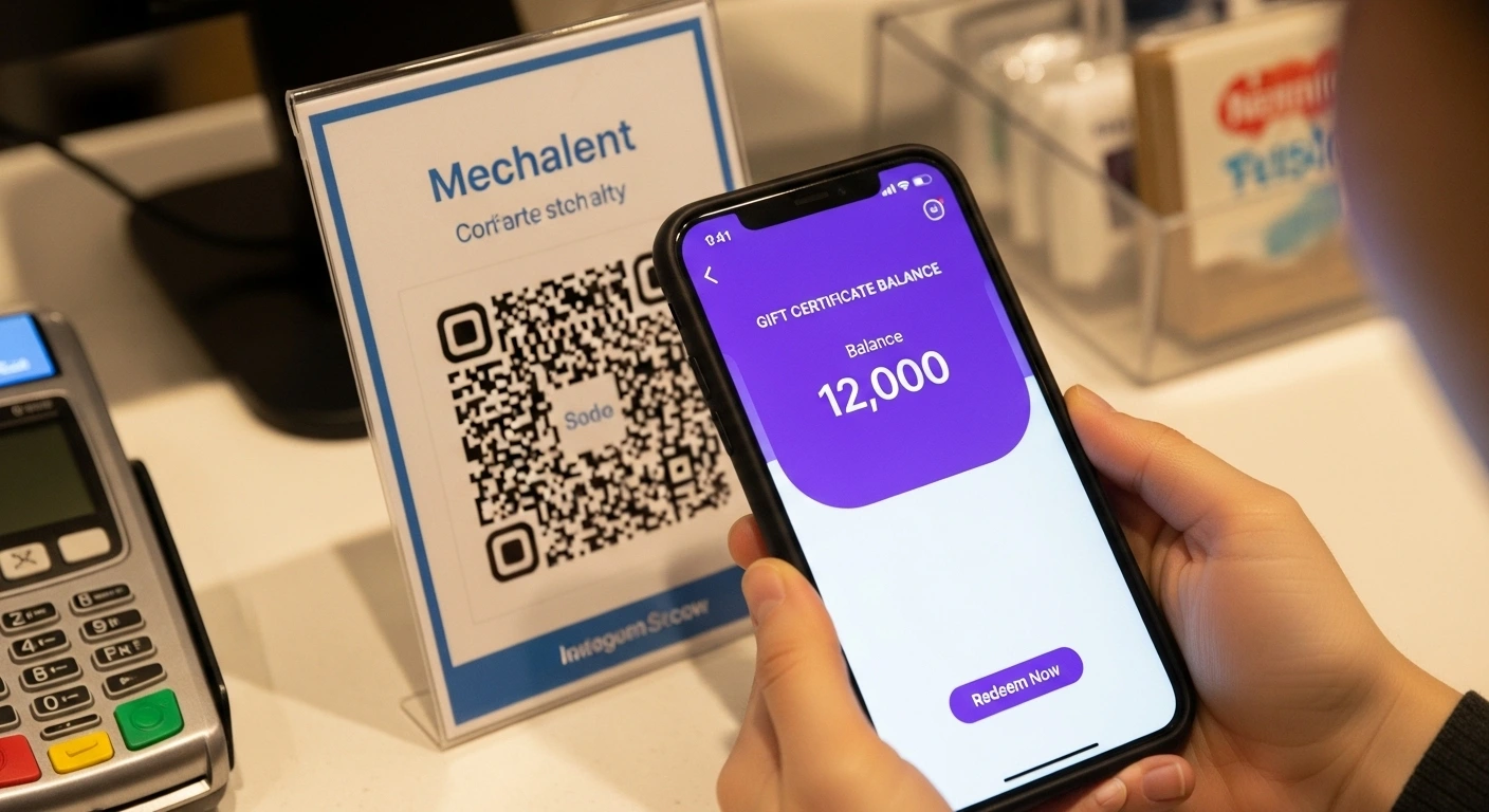 상생페이백-사용처-사용방법-매장에-있는-QR-코드를-스마트폰으로-스캔하는-모습