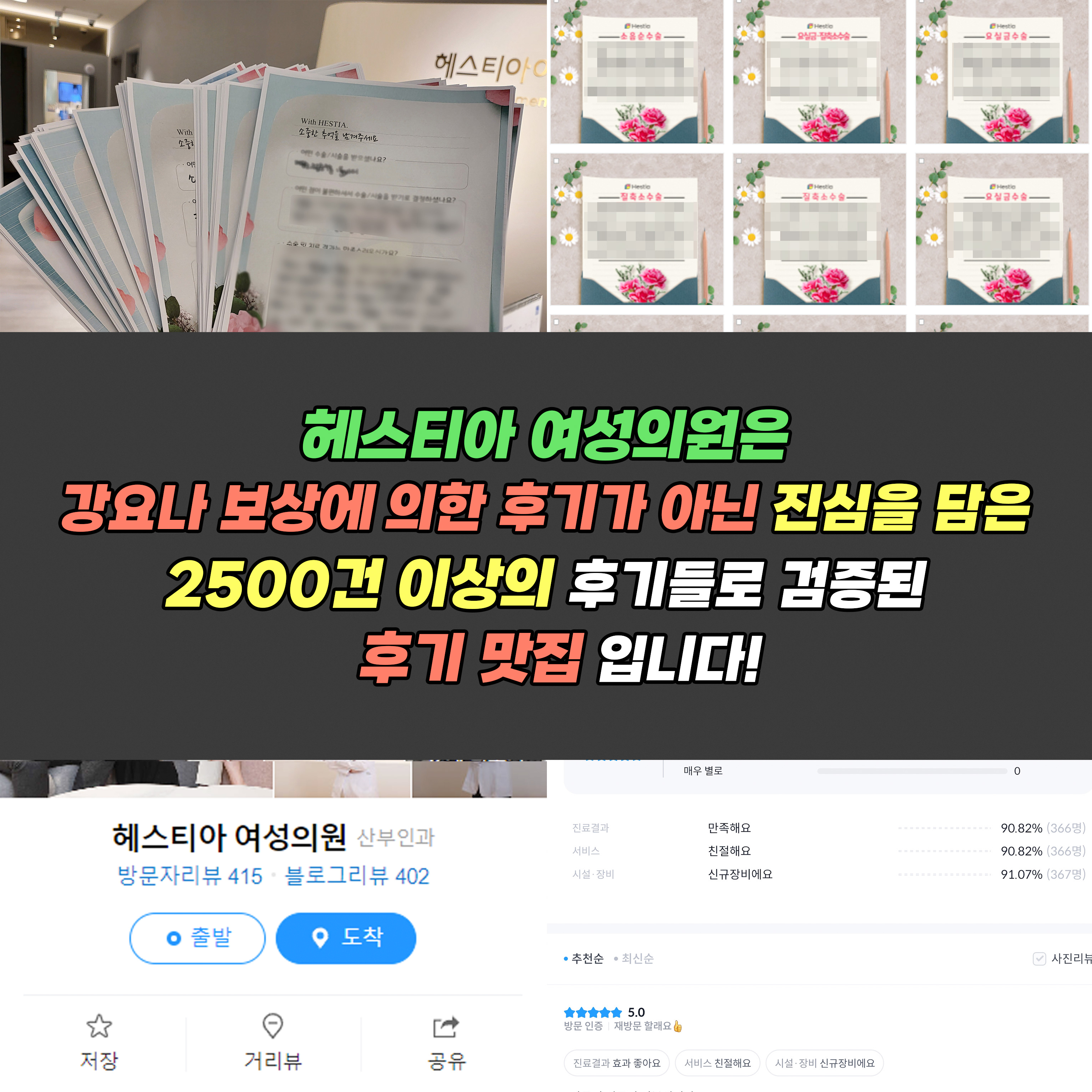 헤스티아여성의원 진심을 담은 2500건 이상의 후기들로 검증된 후기 맛집