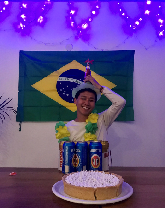 브라질에서 생일파티