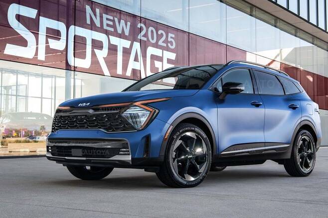 기아 스포티지 페이스리프트 예상도 공개, 하이브리드 모델 출시
