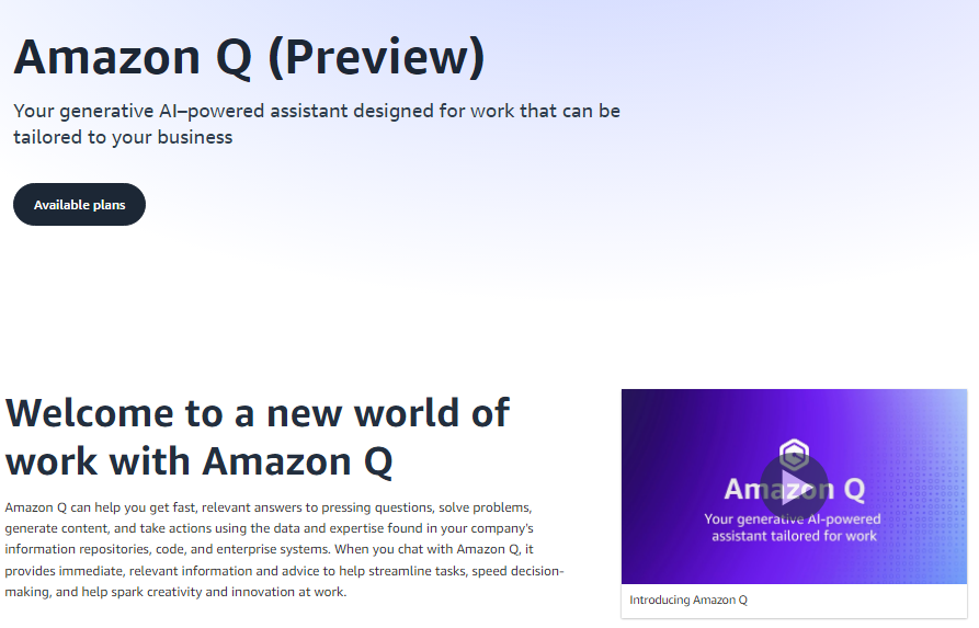 Amazon Q Main