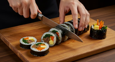 김밥 말고 썰기