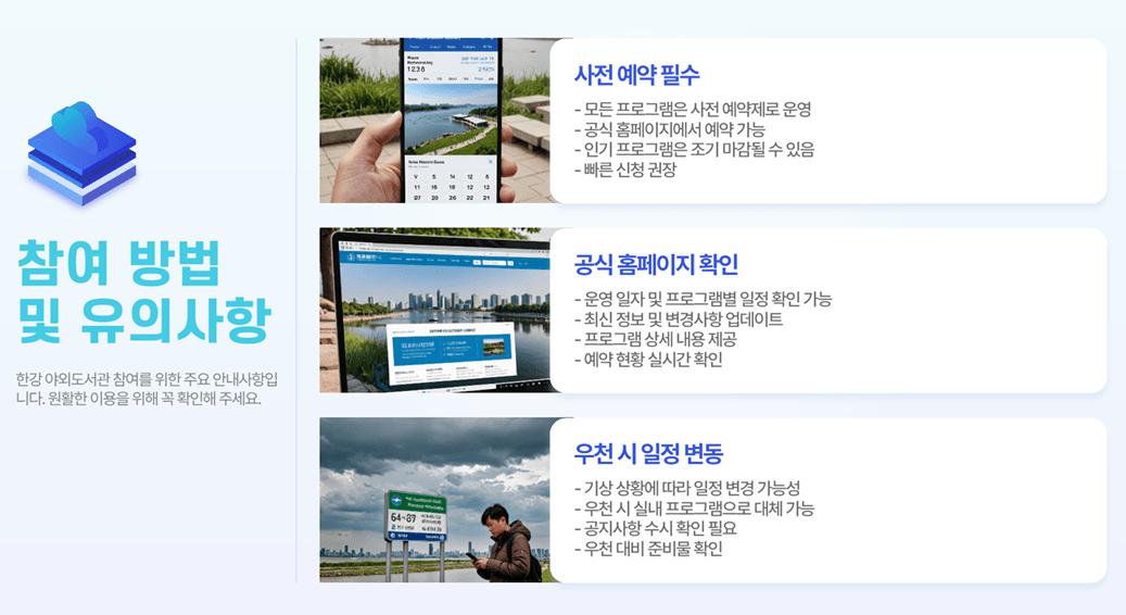 서울 한강 야외도서관 2025