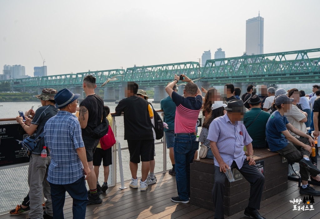 한강 유람선 이크루즈 2층 갑판