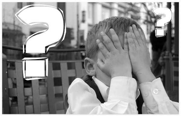 실수한 아이의 표정