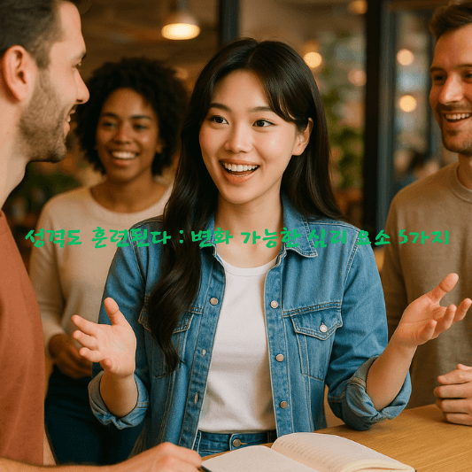 성격훈련 심리훈련 자기계발 외향성강화 정서조절 공감능력 개방성 심리학 습관훈련 성격변화