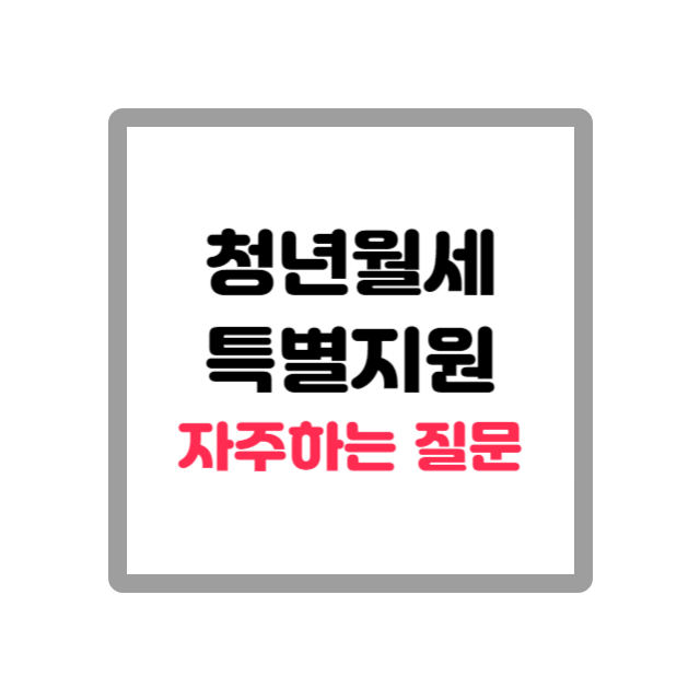 청년월세 특별지원