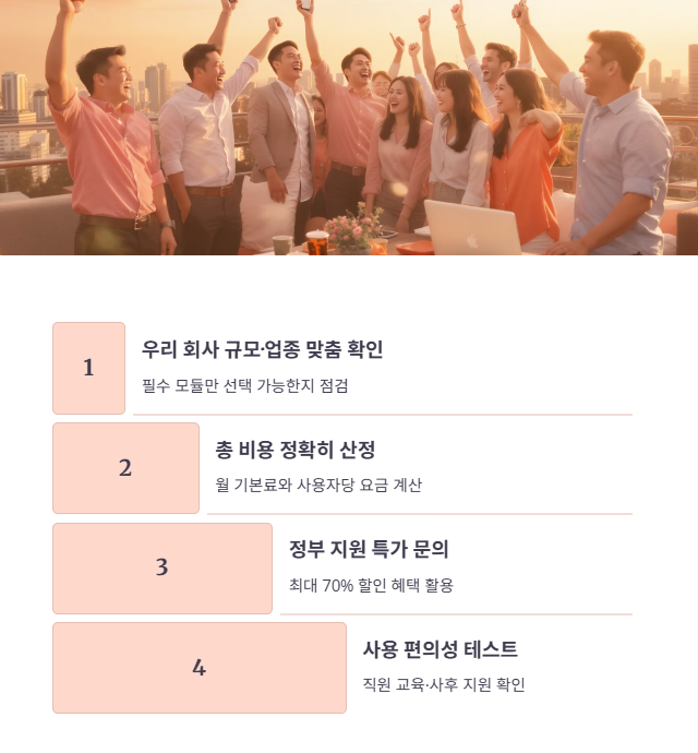 더존위하고 도입 최종 체크리스트!