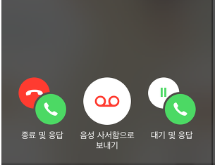 아이폰 통화중 대기