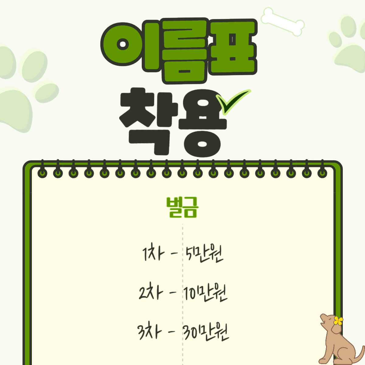 강아지 반려견 동물보호법 벌금 및 과태료 총 정리