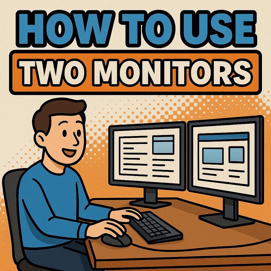 모니터 2개 사용하는법
