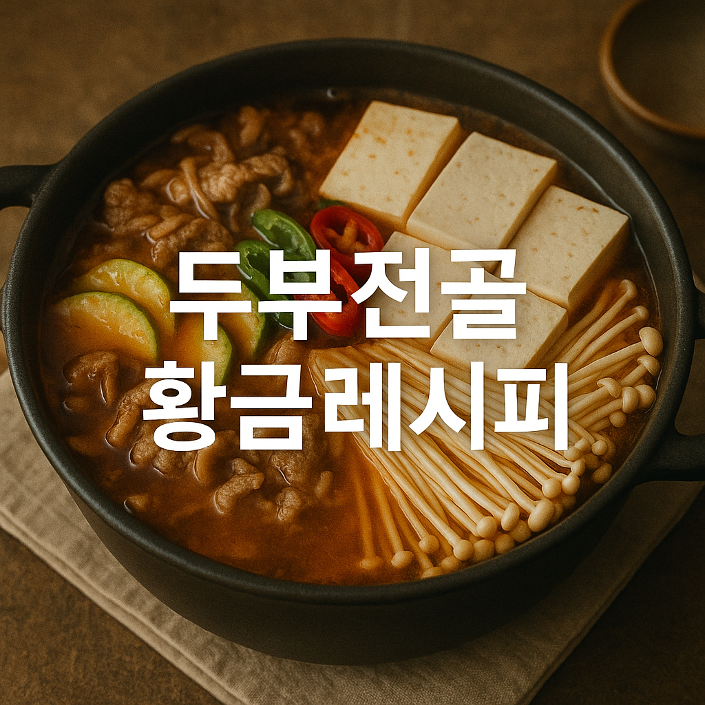 두부전골 황금레시피