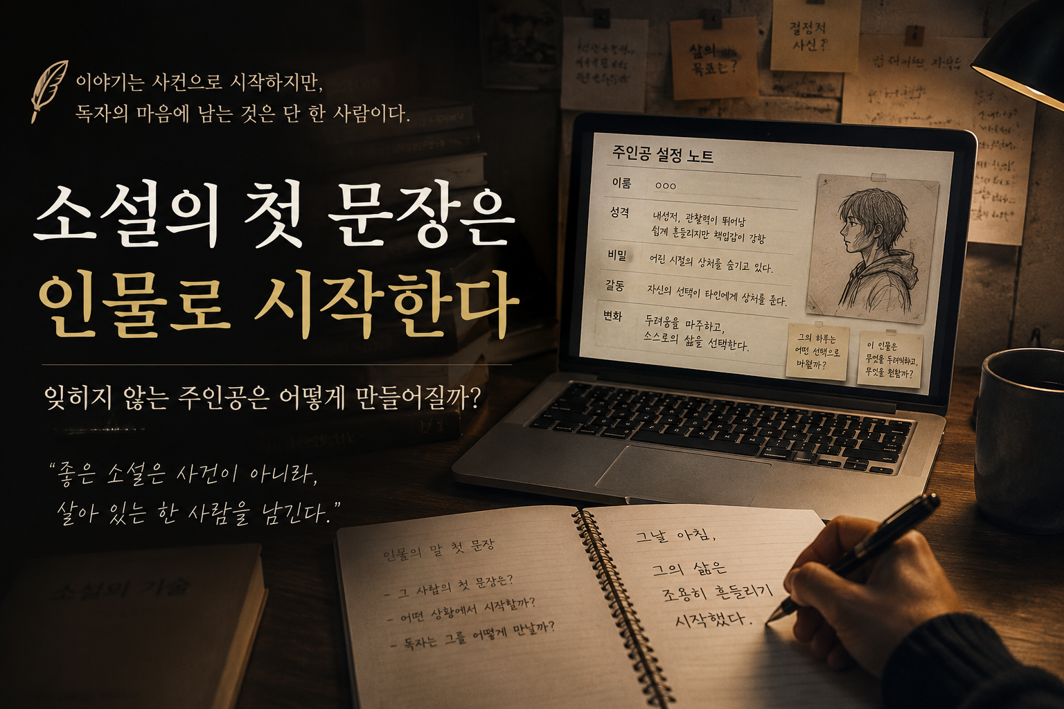 소설의 첫 문장은 인물로 시작한다|존 가드너 『소설의 기술』 인물 창조와 좋은 주인공 만들기