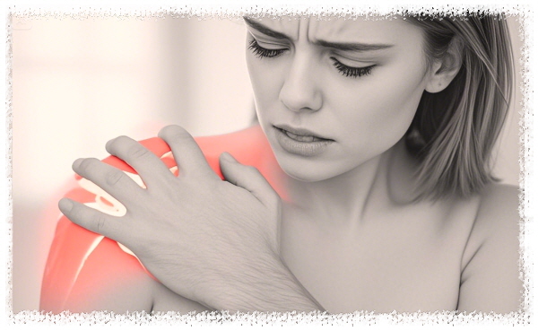 어깨통증-고통-여자