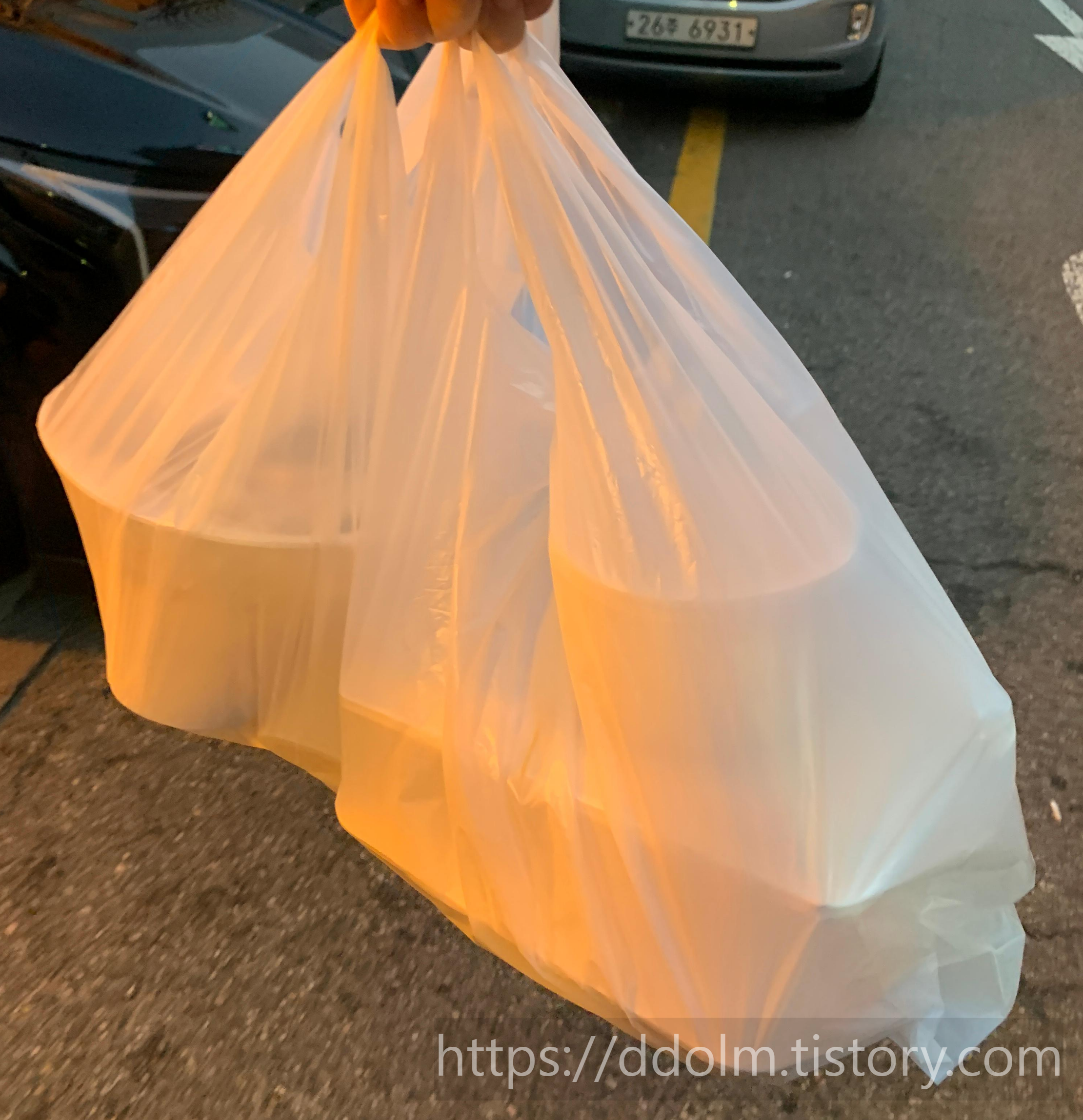 만포막국수 포장 후기 (비빔막국수, 접시만두)