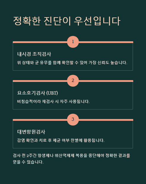 정확한 진단이 우선입니다