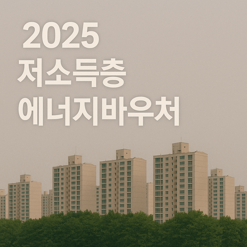 2025년 저소득층 에너지바우처 추가 지원금 신청조건·지원금액·사용방법