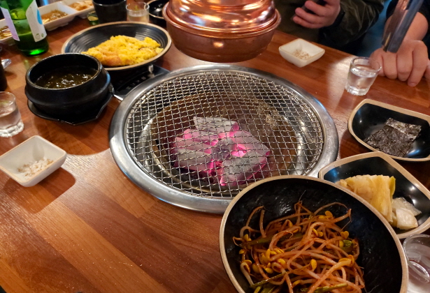 강력한 참숯불
