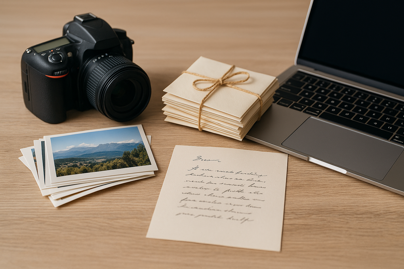 사진과 편지, 디지털과 아날로그의 정리