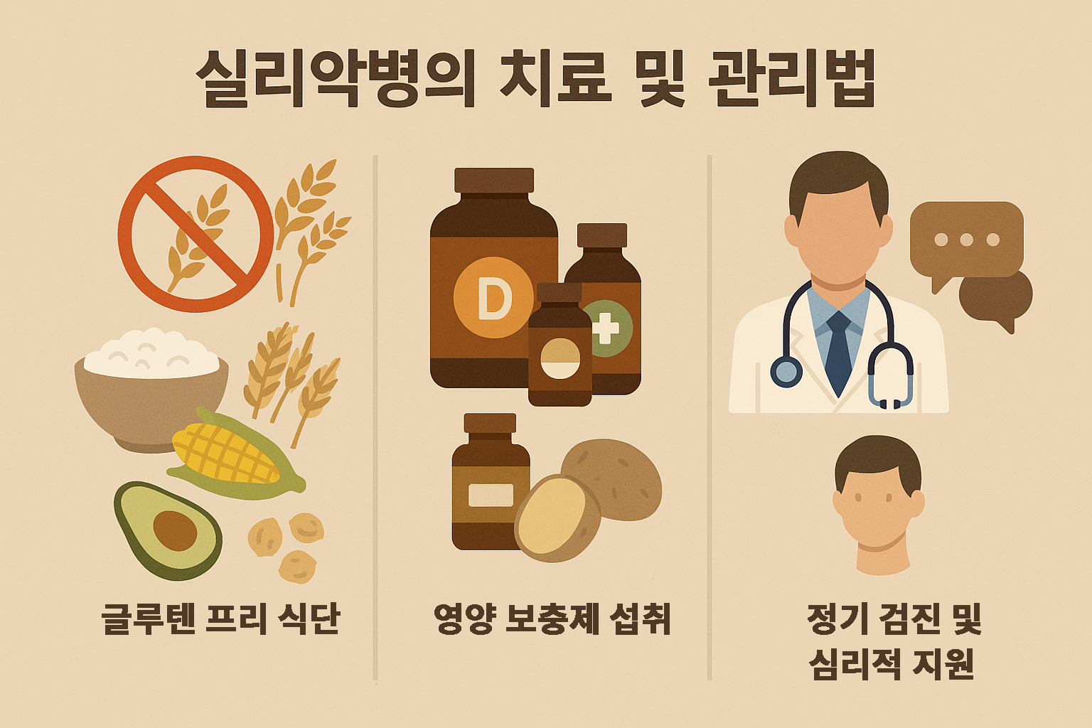 실리악병의 치료 및 관리법