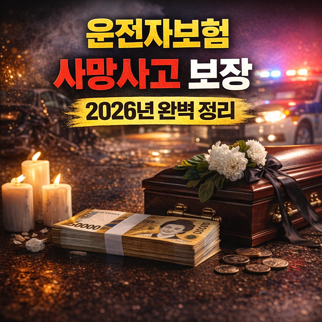 운전자보험 사망사고 보장 2026년 완벽 정리
